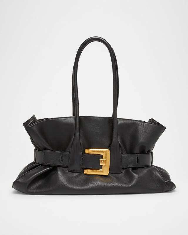 Anthem Large Belted Tote Bag in Leather